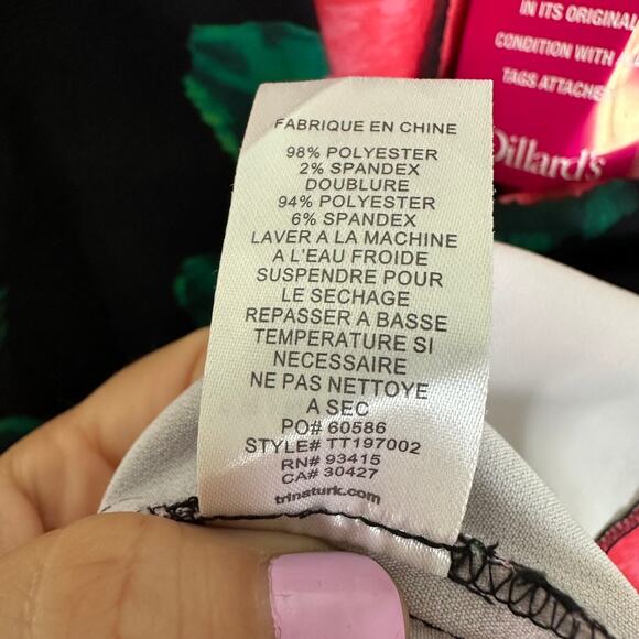 NEW Trina Trina Turk Floral Sheath Dress size 6 - Picture 5 of 10